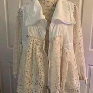 Anthropologie HEI HEI  Medium Eyelet  Swing Jacket